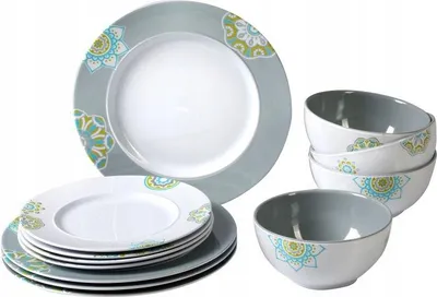 Produktbild von Brunner Midday Sandhya Melamin Dinner-Set 4 Personen bruchsicher