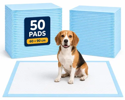 Productafbeelding van Hondenpuppy trainingspads, absorberend, 60 x 90 cm, 50 stuks, voor het zindelijk maken