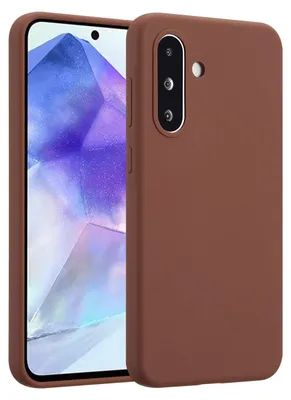 Immagine prodotto di Custodia in silicone liquido Accezz per Samsung Galaxy A36 / A56 - Nuovo marrone tè