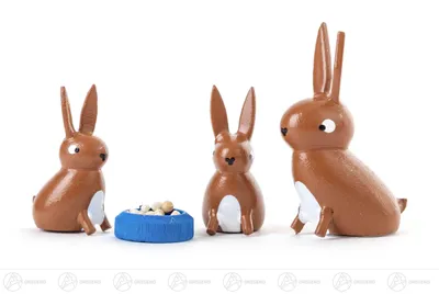 Produktbild von Miniatur Hasenfamilie (4)  Höhe ca 4 cm NEU