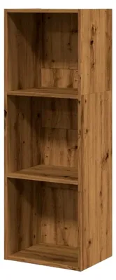 Produktbild von Bücherregal aus Holzwerkstoff mit Stauraum, Standregal für Wohnzimmer und Büro