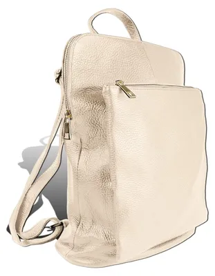 Produktbild von Cityrucksack beige Toscanto Rucksack Leder D2ORTM103RI