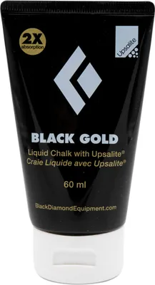 Produktfoto von Liquid Black Gold Chalk 60Ml von Black Diamond; schwarze Tube mit weißem Deckel; 60 ml; für Kletterer.
