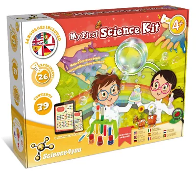 Produktbild von Science4you Mein erstes Experimentierkasten - Spiel mit 26 Experimente für Kinder ab 4 - Lernspielzeug mit Chemiebaukasten für Kinder, Spielzeug und Geschenke für Junge und Mädchen ab 4 5 6 7+ Jahre –