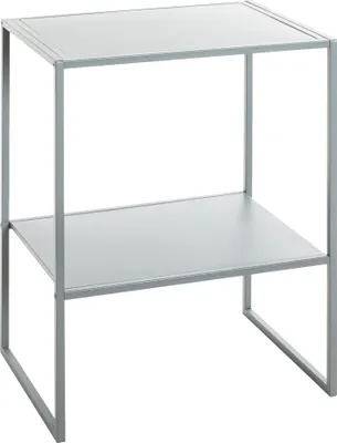 Produktbild von HAKU Beistelltisch Nachtkonsole grau - Metall, B/H/T: 45x60x35 cm