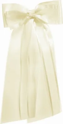 Produktbild von Kerzen Schleife aus Satin (Creme) für Taufkerzen, Kommunionskerzen