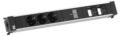Zdjęcie produktu dla BACHMANN CONFERENCEF XL: 3 gniazda CEE 7/3, 2 gniazda CM, 1 gniazdo USB-C, 100 W