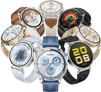 Image de Huawei WATCH GT5 41mm 3.35 cm (1.32") AMOLED Digital 466 x 466 pixels Acier inoxydable
