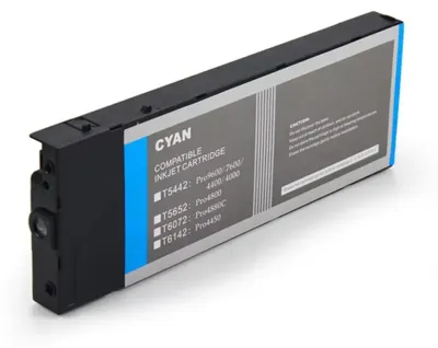Produktbild von Cyan-Tintenpatrone C6142, kompatibel mit Epson Stylus Pro 4400 4450, Typ C13T614200