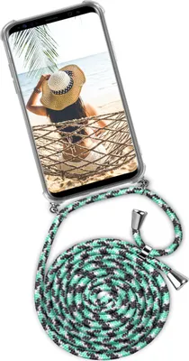 Produktbild von TWIST-Case + TWIST-Cord für Samsung Galaxy S9 Plus, Farbe:Seashell (Silber)