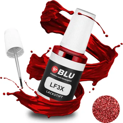 Produktbild von BLU Auto Lackstift Rot kompatibel für Skoda LF3X RossoBrunello | Auto Lack Reparatur Ausbesserungslack
