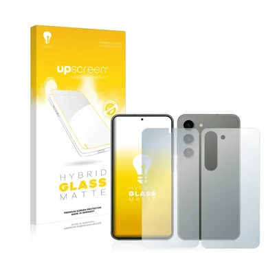Produktbild von upscreen Entspiegelungs Schutzglas für Samsung Galaxy S23 (Display+Rückseite) Schutzfolie Panzer Folie Glas Display Schutz matt
