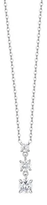 Immagine prodotto di Elegante collana in acciaio con zirconi trasparenti CK2161