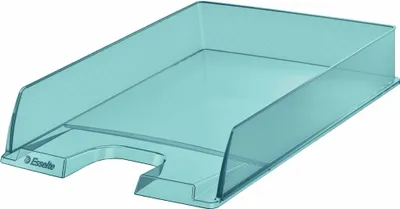 Produktbild von Briefkorb Colour'Ice A4 PS transparent blau Packung mit 10 Stück