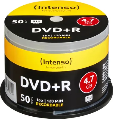 Produktbild von Intenso 4111155 DVD-Rohling 4,7 GB DVD+R 50 Stück(e)