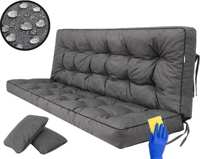 Produktbild von Famanu Sitzkissen für Garten oder Innen - Wasserfest und wetterbeständig - 180 cm
