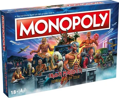 Zdjęcie produktu dla Monopoly Iron Maiden – rockowa gra planszowa dla 2–6 graczy od 8 lat