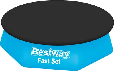 Obrázok produktu pre Bestway 58032 / 24, Bezpečnostný kryt na bazén, Nadzemný bazén, Kolo, Čierna, PVC, Polypropylén (PP), Fits 2.44m (8') Fast Set Pools