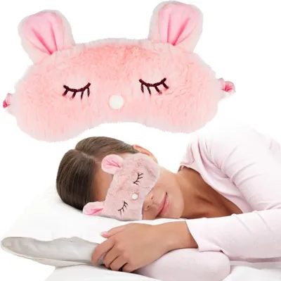Immagine prodotto di Maschera per dormire maschera peluche coniglietto regalo compleanno donna