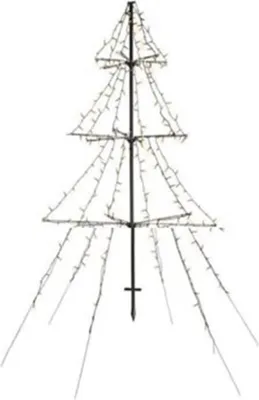 Immagine prodotto di Albero di Natale a LED - Svenska - Illuminazione vivente a LED per esterni a forma di albero di Natale - Altezza 180 cm