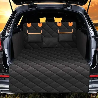 Image de Protection pour coffre de voiture pour chiens, avec protection latérale