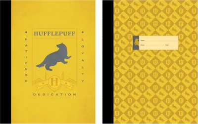Produktbild von Harry Potter: Hufflepuff Composition Notebook Set (Set of 2)
