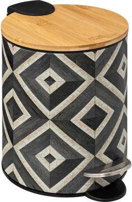 Zdjęcie produktu dla Soft close mülleimer 3l schwarz und beige "canvas - 5 five simply smart