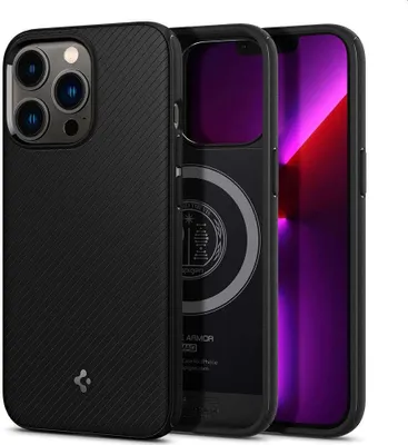 Produktbild von Spigen ACS03226, Cover, Apple, iPhone 13 Pro Max, 17 cm (6.7"), Schwarz