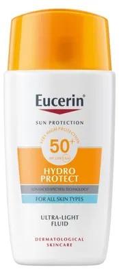 Immagine prodotto di Eucerin Sun Face Hydro Protect Fluido Ultra Leggero Spf50+ 50 Ml