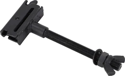 Produktbild von 7-Zoll-E-Track-Ersatzreifenhalter, verzinkter Stahl-Anhänger-Radträger für LKW, Halbzeuge, Garagen, Motorräder, Schwarz