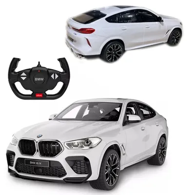 Obrázek produktu pro Dálkově ovládané auto RC BMW X6 M LED 1:14 vozidlo bílé