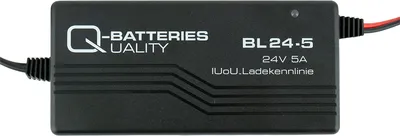Produktbild von Q-Batteries BL 24-5 Ladegerät XLR-Stecker für Bleiakkus 24V - 5A Ladestrom IU0U Ladekennlinie