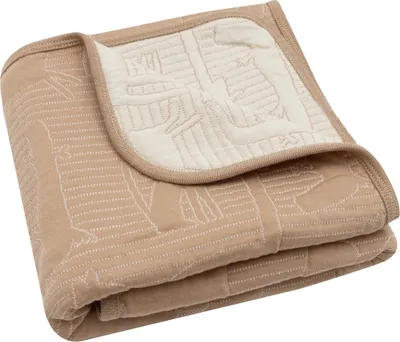 Obrázek produktu pro Jollein Jungle Jambo Biscuit / Oatmeal 75 x 100 cm přikrývka do postýlky 516-511-68037