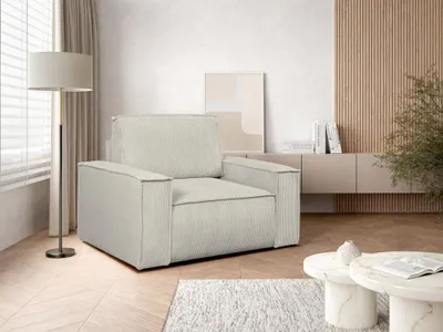 Produktbild von Sessel - Cord - Beige - AMELIA