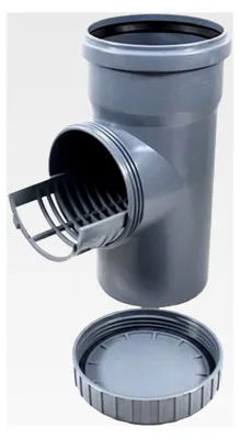 Produktbild von Fallrohrfilter Grau mit Laubfang DN110 und Schraubdeckel für Dachrinne