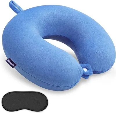 Produktbild von Famanu Nackenkissen Ergonomisches Reisekissen - himmelblau