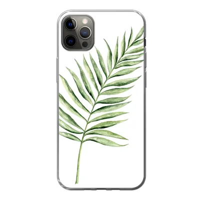 Produktbild von MuchoWow® Handyhülle Schutzhülle Hülle für iPhone 12 Pro Max Pflanze - Aquarell Silikon Softcase Handy Hülle - Hartschale