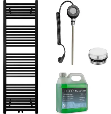 Imagen del producto de CERANO - Juego de radiadores eléctricos para baño Lincoln - Conexión WIFI - 300W -  mate - 1600x500 mm
