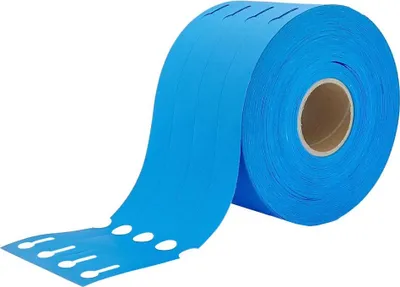 Zdjęcie produktu dla Etykiety szczelinowe CombiCraft niebieskie 250x25mm do drukarek termotransferowych - rolka 1500 sztuk