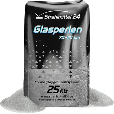 Produktbild von 25 kg Glasperlen Strahlmittel 70-110 µm