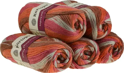 Produktbild von 5 x 100g Strick-Häkel-Garn KARTOPU NATURAL PRINTS, Mischgarn, bitte Farbe wählen, Farbe:H1828