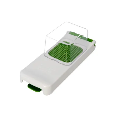 Produktbild von Alligator 3079G Zwiebel- und Gemüseschneider 'Chopper', mit Auffangbehälter, weiß/grün