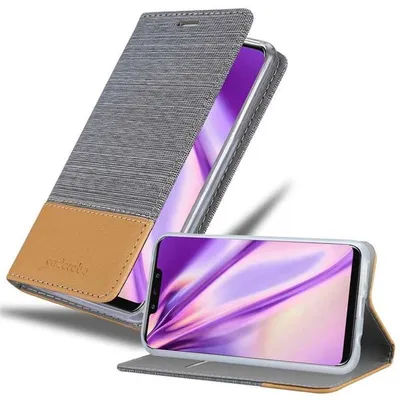 Image de Cadorabo Housse pour Huawei MATE 20 LITE Housse en gris pour téléphone portable Etui Book Case Cover