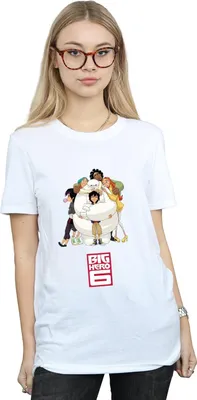 Produktbild von Big Hero 6 - T-Shirt für Damen BI1013 (XXL) (Weiß)