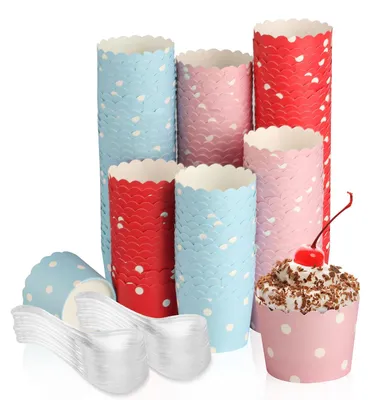 Productafbeelding van Papieren muffinvormpjes - 150 stuks - Bakaccessoires voor cupcakes en muffins