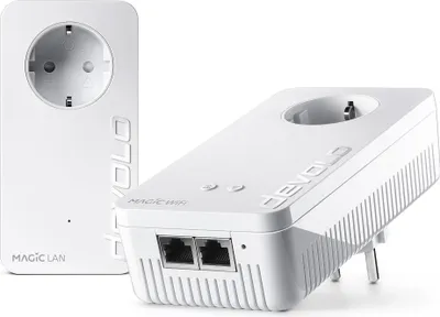 Produktbild von devolo Magic 2 WiFi 6 Starter Kit, WLAN Powerline Adapter, bis zu 2.400 Mbit/s,