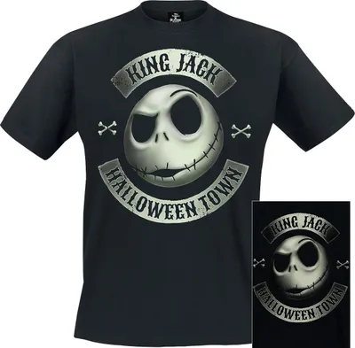 Produktbild von The Nightmare Before Christmas T-Shirt Herren Jack - Glow schwarz M