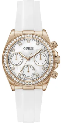 Image de Montre Guess GW1038L4 avec strass, blanche