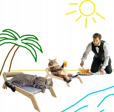 Produktbild von Holiday Katzendeck mit Kratzbaum 58cm
