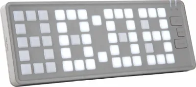 Produktbild von Karlsson - Wecker Keyboard - Grau - 23x1.5x8.3cm